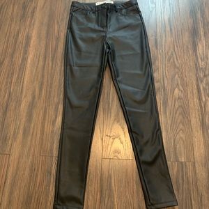 PU faux leather pants